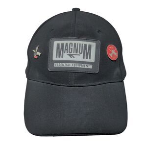 Magnum Essential Equipment Strapback Hat Black OSFA Adjustable 6 Panel